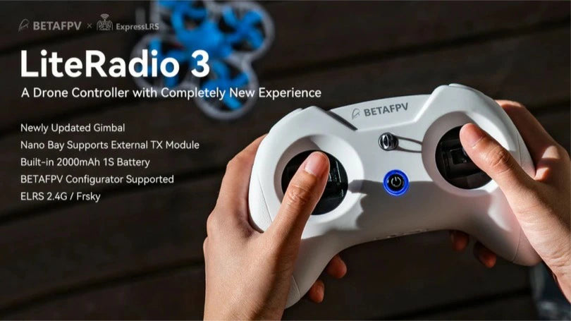 BETAFPV LiteRadio 3 Radio Transmitter 送信機【MODE1】【ELRSバージョン】(技適証明取得済み)