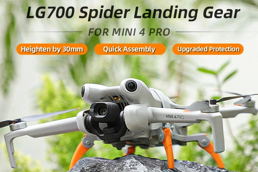 Nancy DJI Mini 4 Pro用 ランディングギア【Mini 4 Pro】【オレンジ】