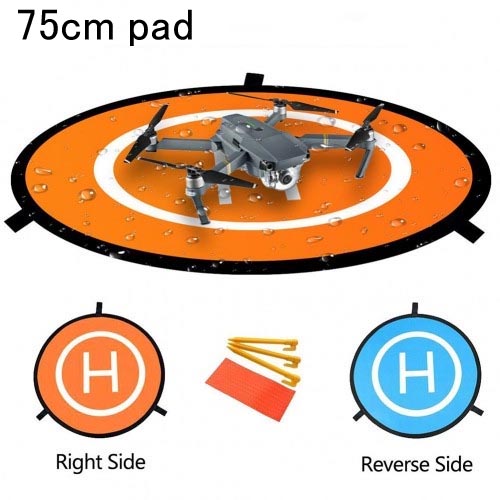 Nancy DJI 防水ポートパッド 75cmファストフォルディングランディングパッド P3・P4・INSPIRE・Mavic・SPARK (便利なリバーシブル・固定具付き)